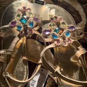 Multicolor-Jewel Festival Sandals